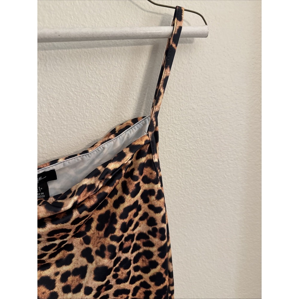 Nasty gal leopard print mini dress size 6 Animal Day Night Club Girls Night NWT - Picture 4 of 10